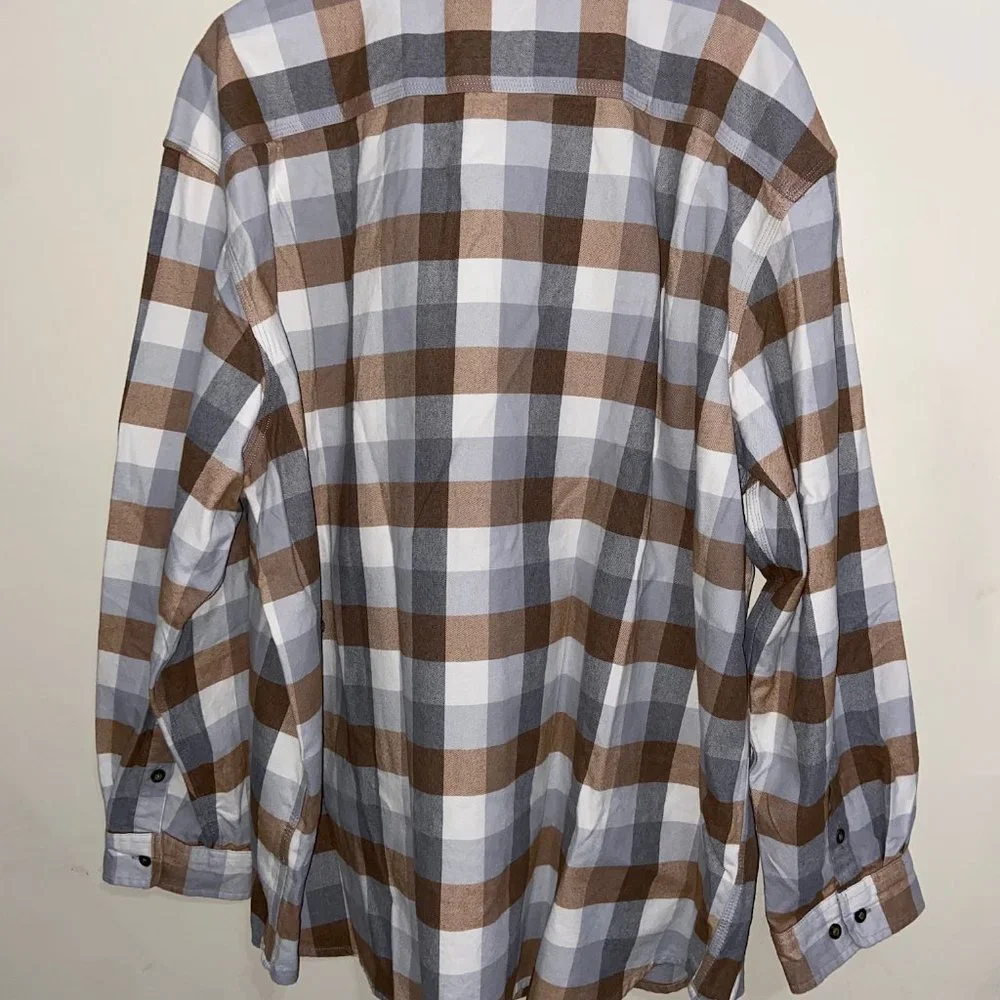 Carhartt Loose Fit Heavyweight Flannel Long Sleeve Plaid Shirt TW4451 Mens 4XL_7